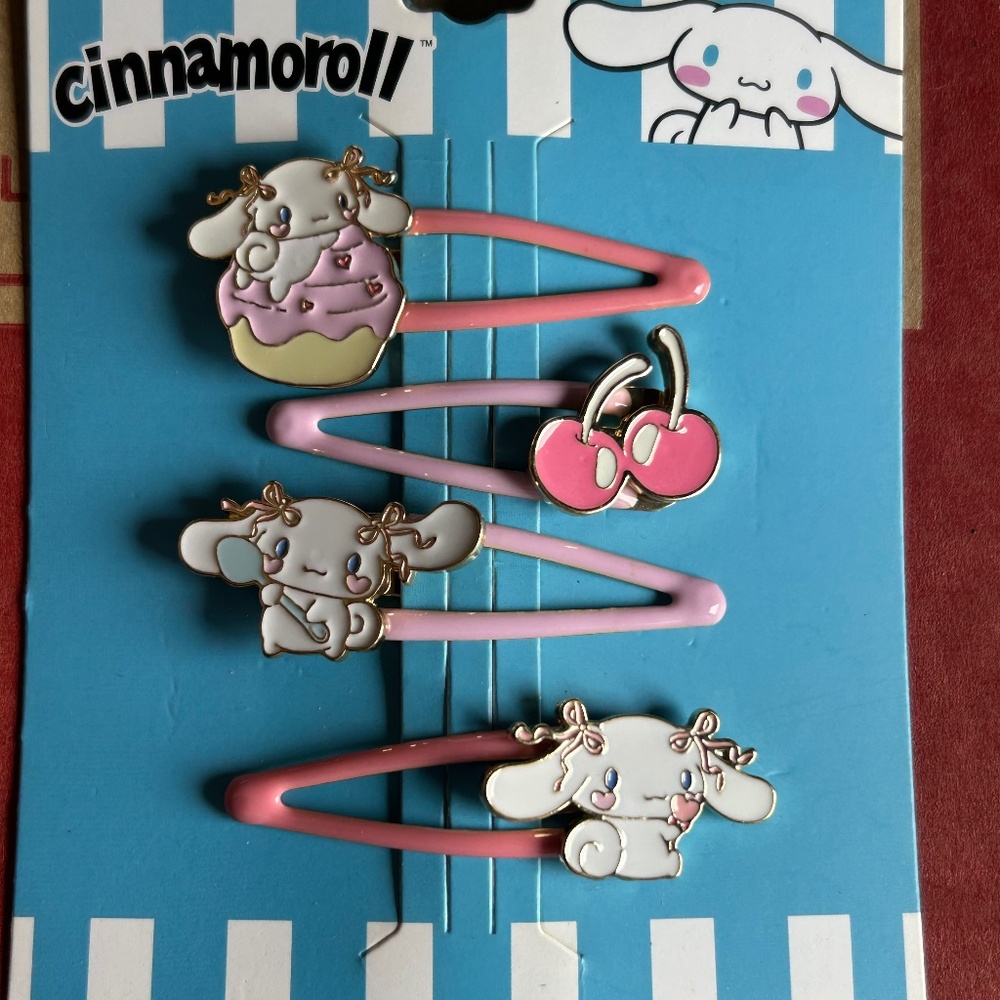 Sanrio Cinnamoroll Desserts Hair Clips Barrette Set Women